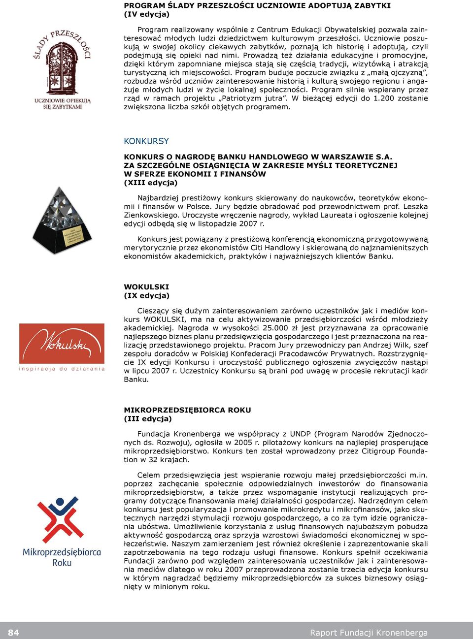 Prowadzą też działania edukacyjne i promocyjne, dzięki którym zapomniane miejsca stają się częścią tradycji, wizytówką i atrakcją turystyczną ich miejscowości.