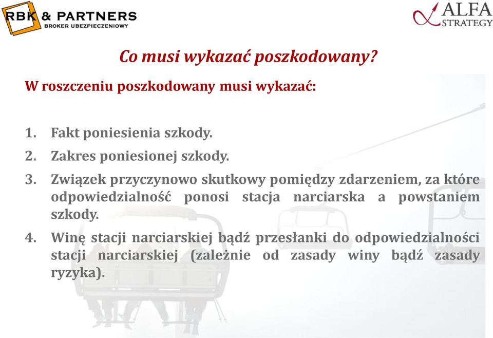 Związek przyczynowo skutkowy pomiędzy zdarzeniem, za które odpowiedzialność ponosi stacja