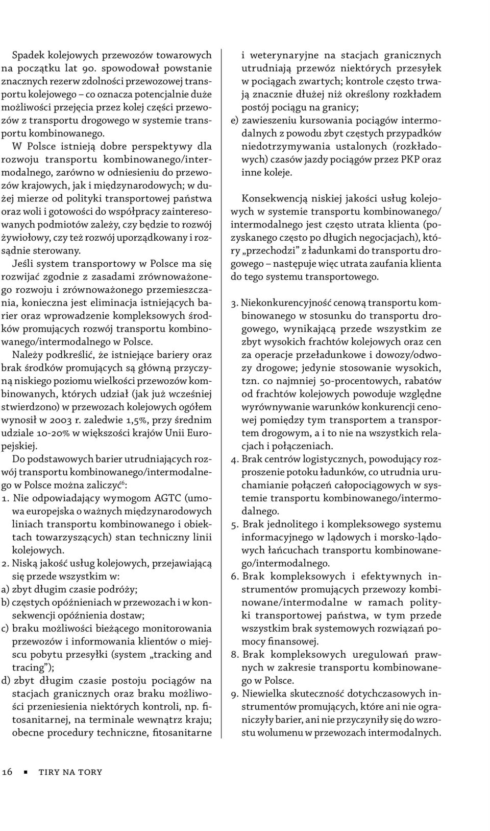 transportu kombinowanego.