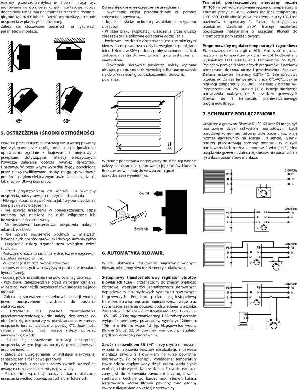 OSTRZEŻENIA I ŚRODKI OSTROŻNOŚCI Wszelkie prace dotyczące instalacji elektrycznej powinny być wykonane przez osobę posiadającą odpowiednie uprawnienia zgodnie z krajowymi i miejscowymi przepisami