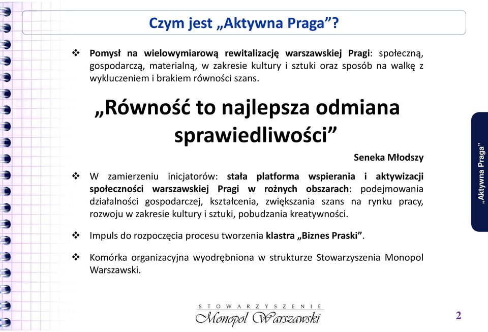 równości szans.