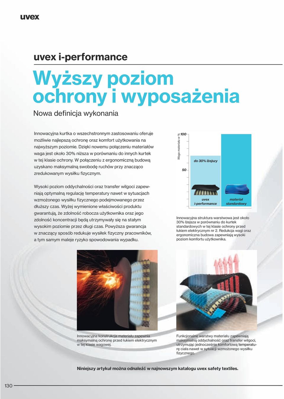 W połączeniu z ergonomiczną budową uzyskano maksymalną swobodę ruchów przy znacząco zredukowanym wysiłku fizycznym.
