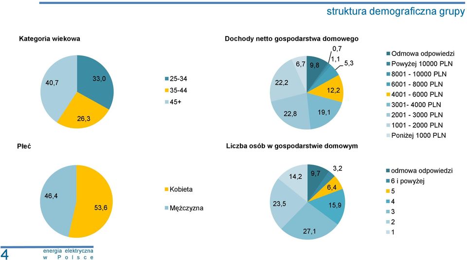 6001-8000 PLN 4001-6000 PLN 3001-4000 PLN 2001-3000 PLN 1001-2000 PLN Poniżej 1000 PLN Płeć Liczba osób w