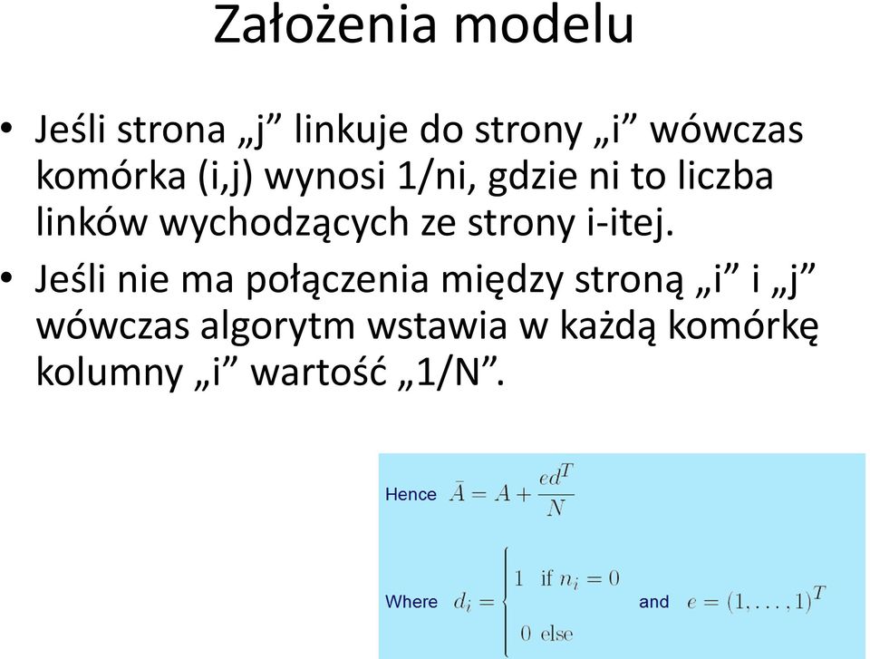 wychodzących ze strony i-itej.