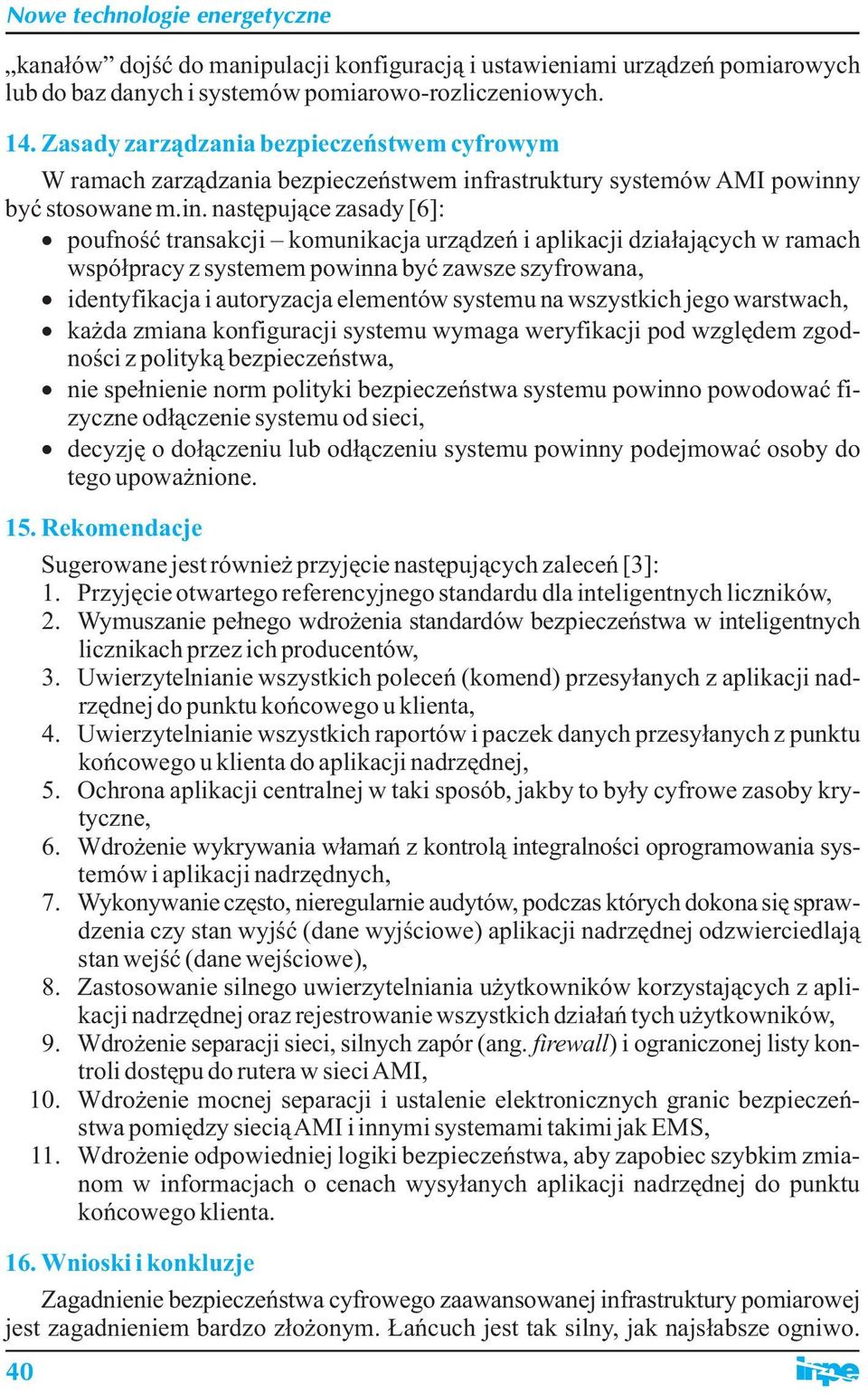 rastruktury systemów AMI powinn