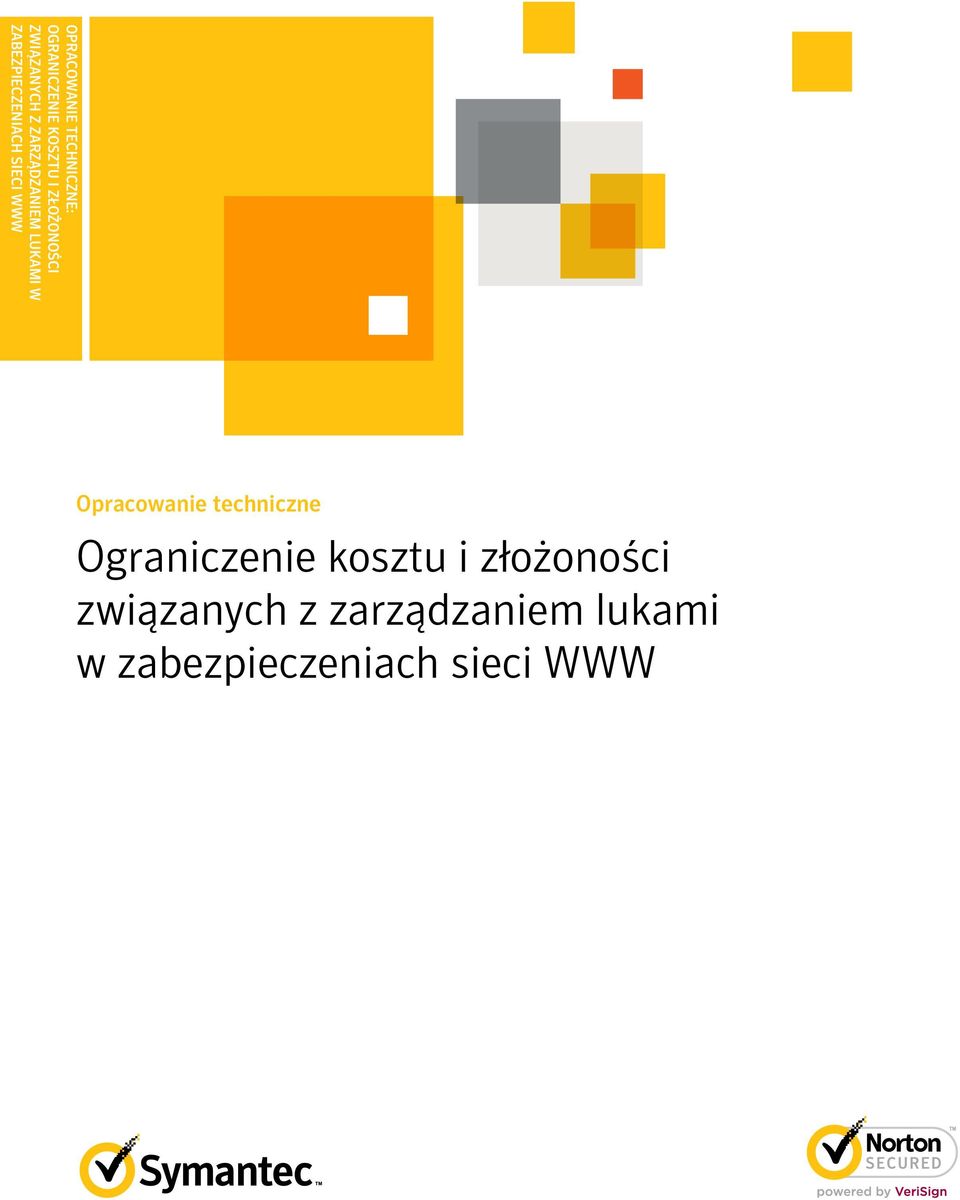 WWW Opracowanie techniczne Ograniczenie kosztu i