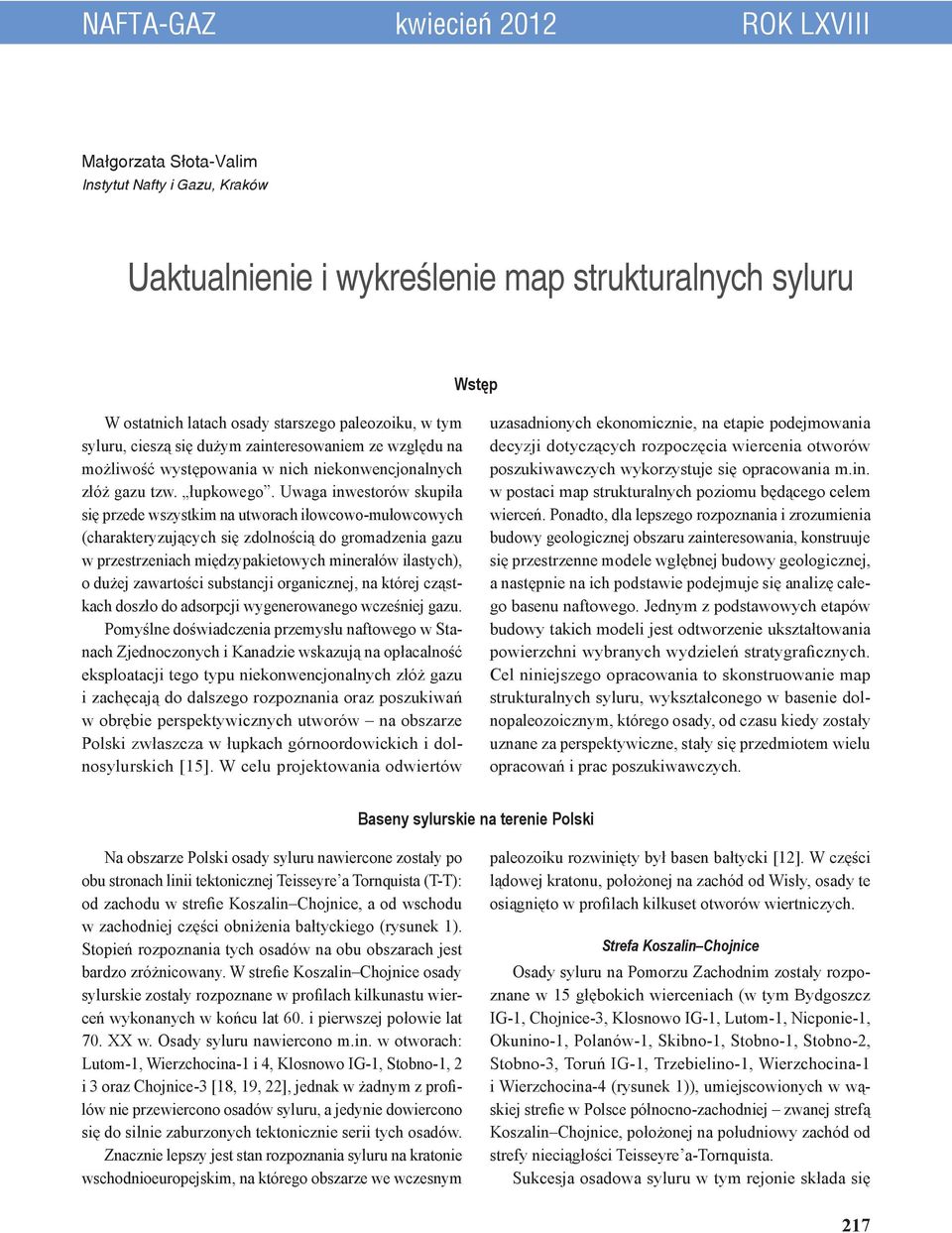 Uwaga inwestorów skupiła się przede wszystkim na utworach iłowcowo-mułowcowych (charakteryzujących się zdolnością do gromadzenia gazu w przestrzeniach międzypakietowych minerałów ilastych), o dużej