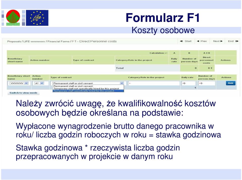 danego pracownika w roku/ liczba godzin roboczych w roku = stawka godzinowa