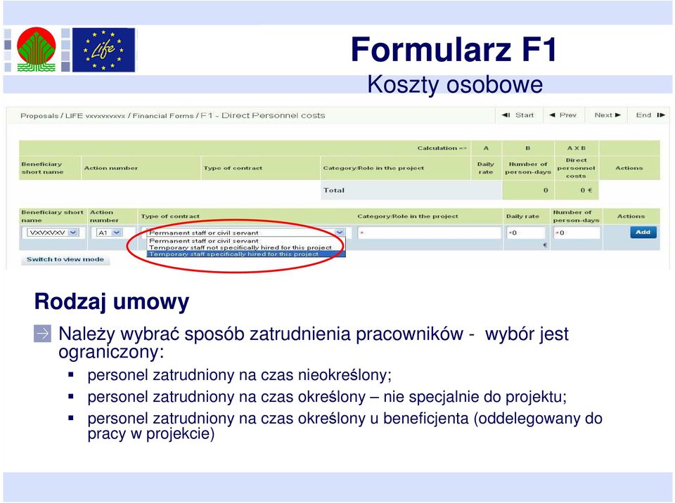 nieokreślony; personel zatrudniony na czas określony nie specjalnie do