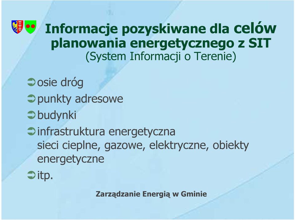 budynki infrastruktura energetyczna sieci cieplne, gazowe,