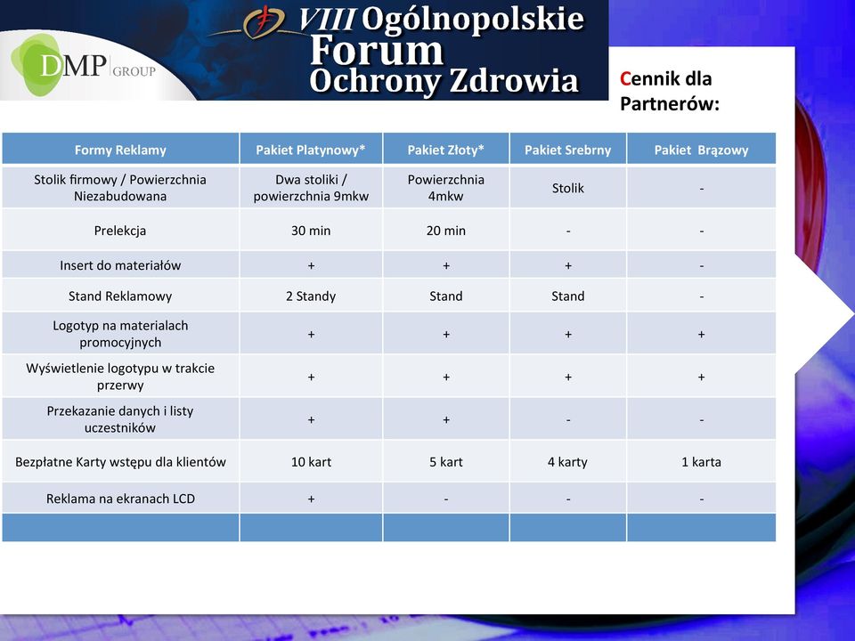 Stand Reklamowy 2 Standy Stand Stand - Logotyp na materialach promocyjnych Wyświetlenie logotypu w trakcie przerwy Przekazanie danych