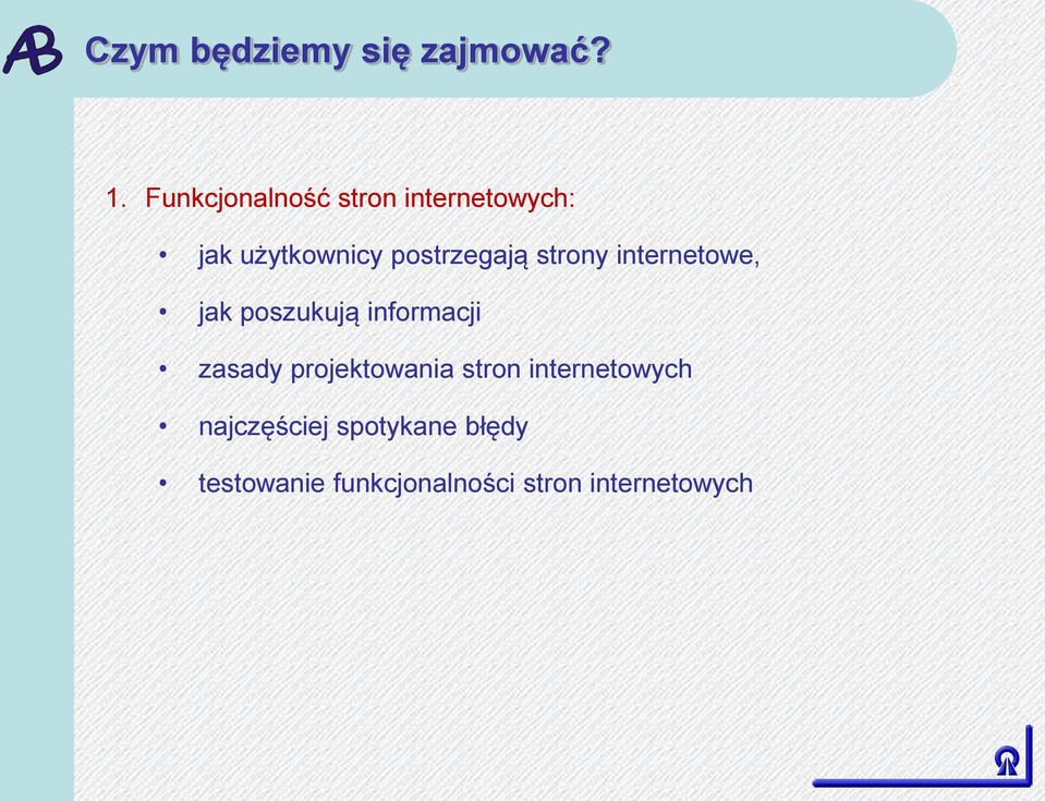 strony internetowe, jak poszukują informacji zasady
