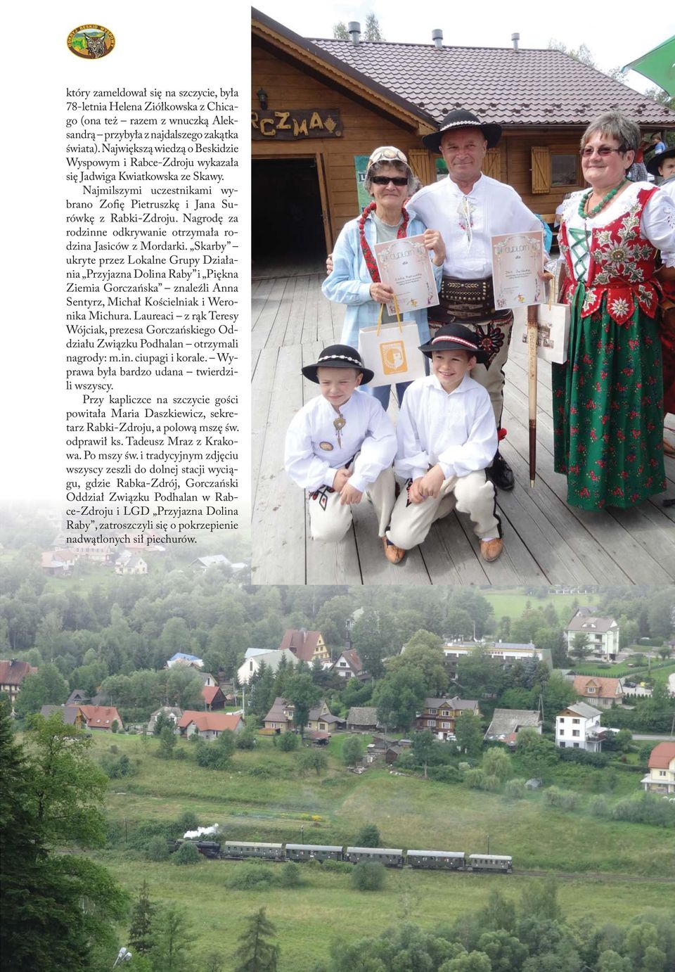 Nagrodę za rodzinne odkrywanie otrzymała rodzina Jasiców z Mordarki.