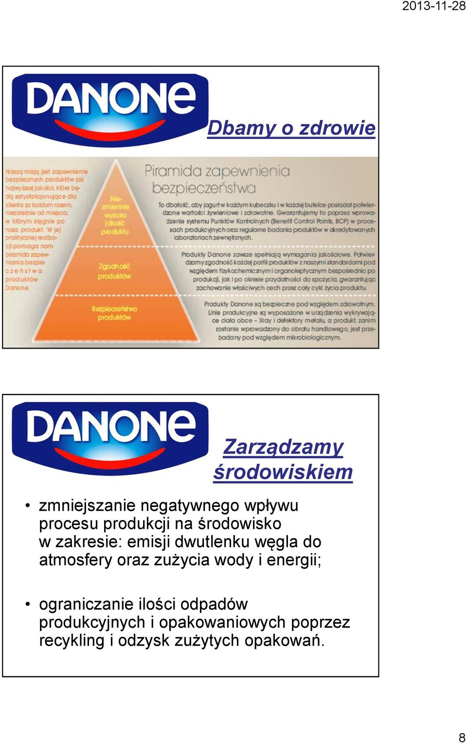 atmosfery oraz zużycia wody i energii; ograniczanie ilości odpadów