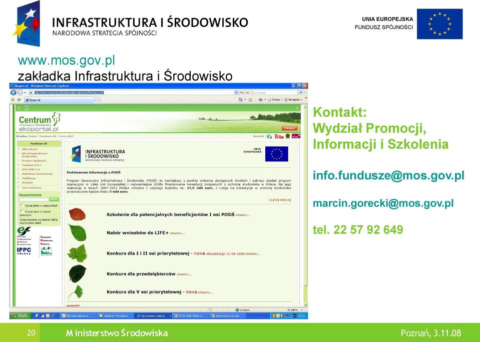 Wydział Promocji, Informacji i Szkolenia info.