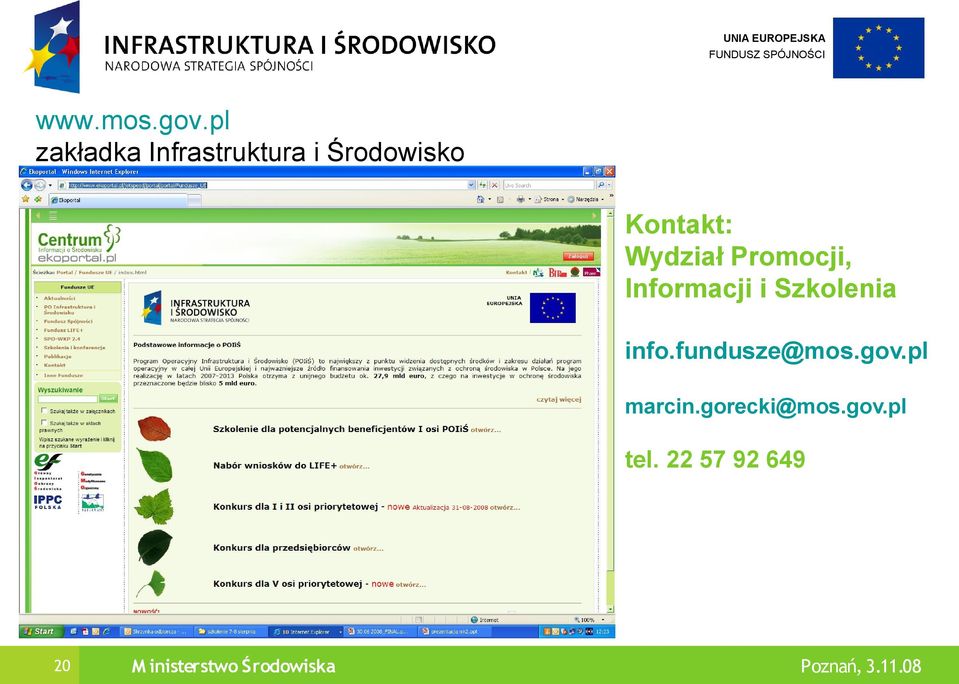 Wydział Promocji, Informacji i Szkolenia info.