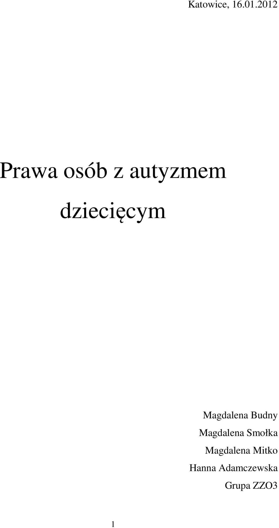 dziecięcym Magdalena Budny