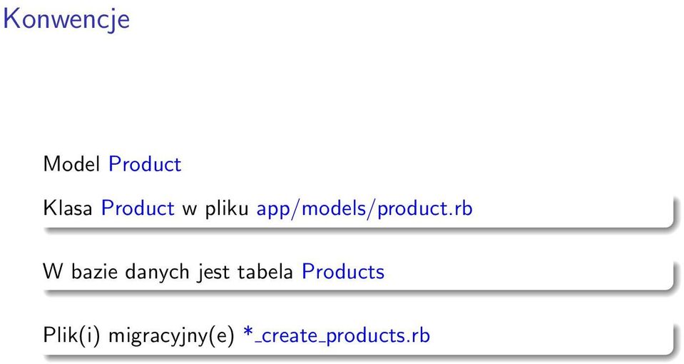rb W bazie danych jest tabela