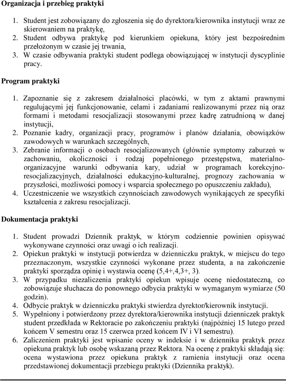 Program praktyki 1.