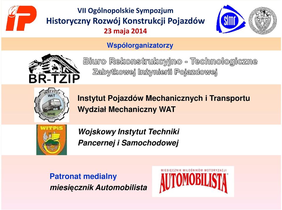 Mechanicznych i Transportu Wydział Mechaniczny WAT Wojskowy