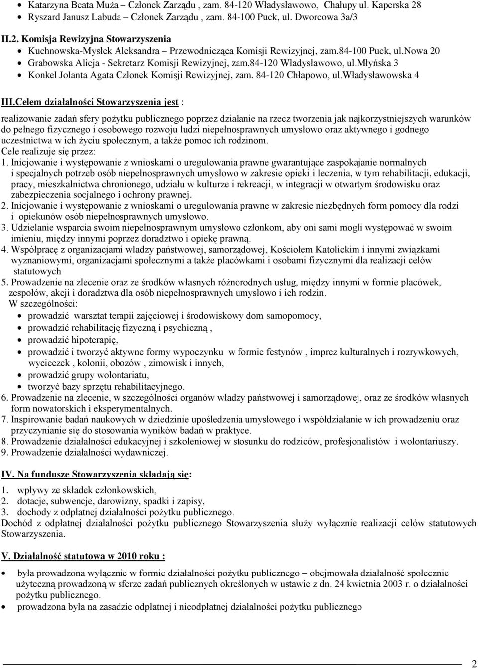 władysławowska 4 III.