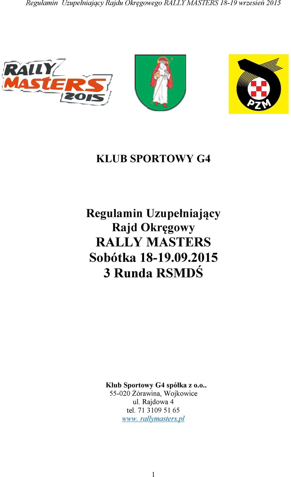 2015 3 Runda RSMDŚ Klub Spor
