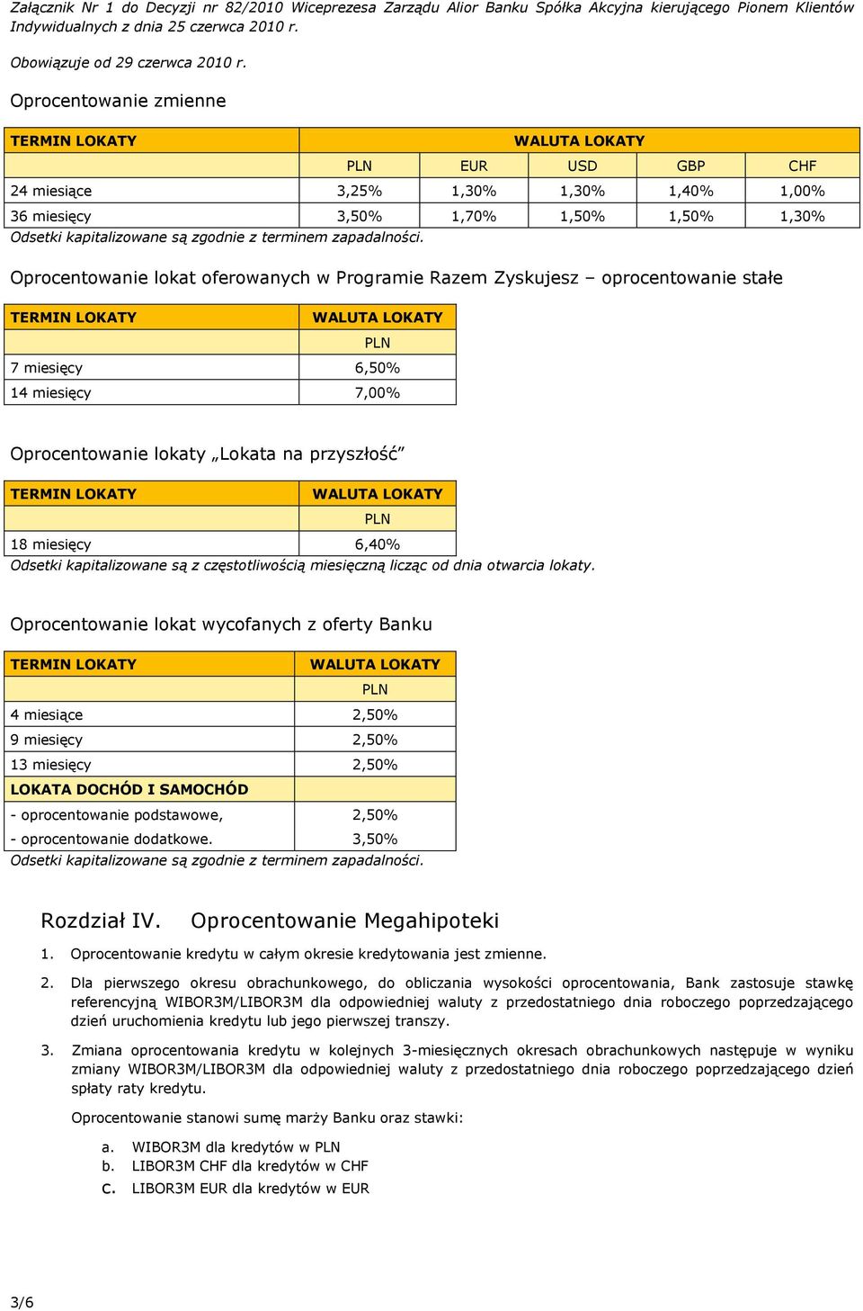 kapitalizowane są z częstotliwością miesięczną licząc od dnia otwarcia lokaty.