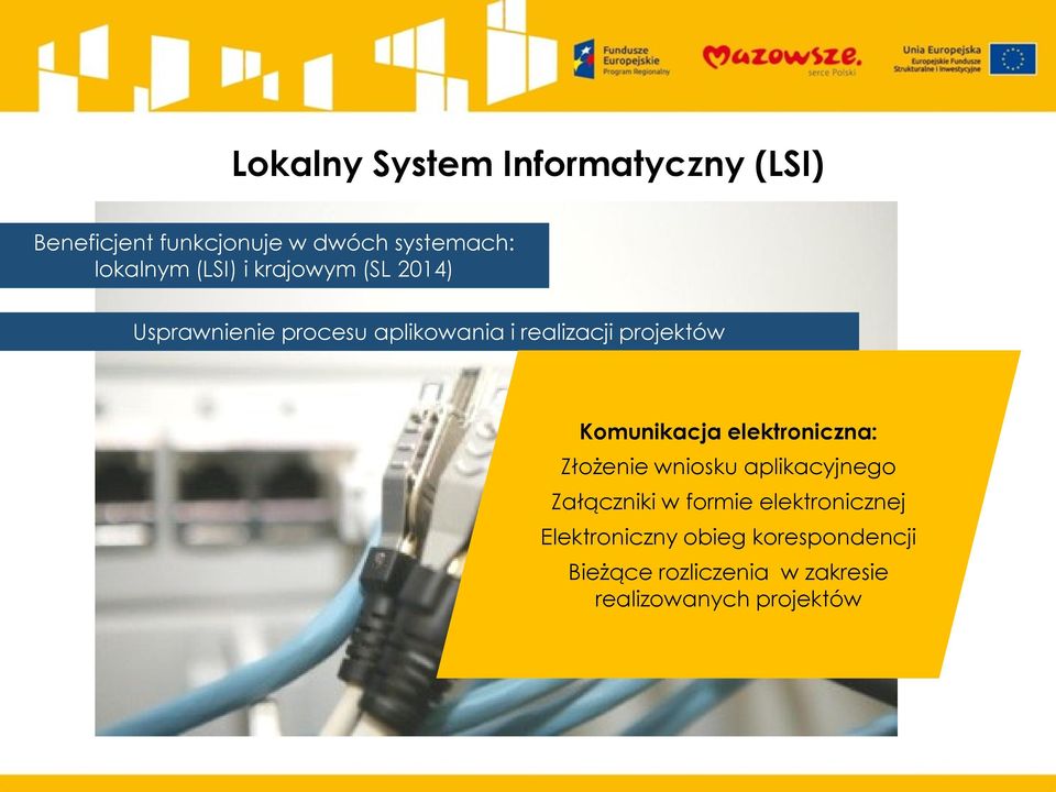 Komunikacja elektroniczna: Złożenie wniosku aplikacyjnego Załączniki w formie