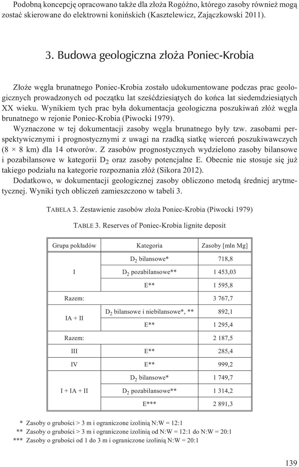 siedemdziesi¹tych XX wieku. Wynikiem tych prac by³a dokumentacja geologiczna poszukiwañ z³ó wêgla brunatnego w rejonie Poniec-Krobia (Piwocki 1979).