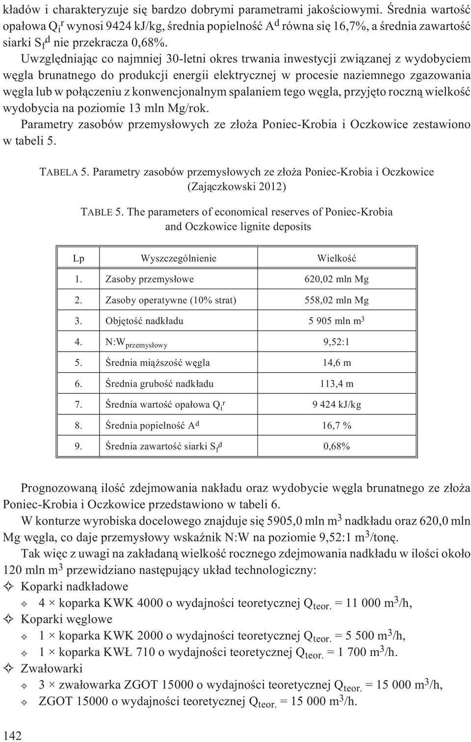Uwzglêdniaj¹c co najmniej 30-letni okres trwania inwestycji zwi¹zanej z wydobyciem wêgla brunatnego do produkcji energii elektrycznej w procesie naziemnego zgazowania wêgla lub w po³¹czeniu z