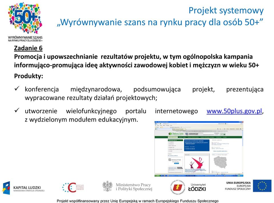 konferencja międzynarodowa, podsumowująca projekt, prezentująca wypracowane rezultaty działań