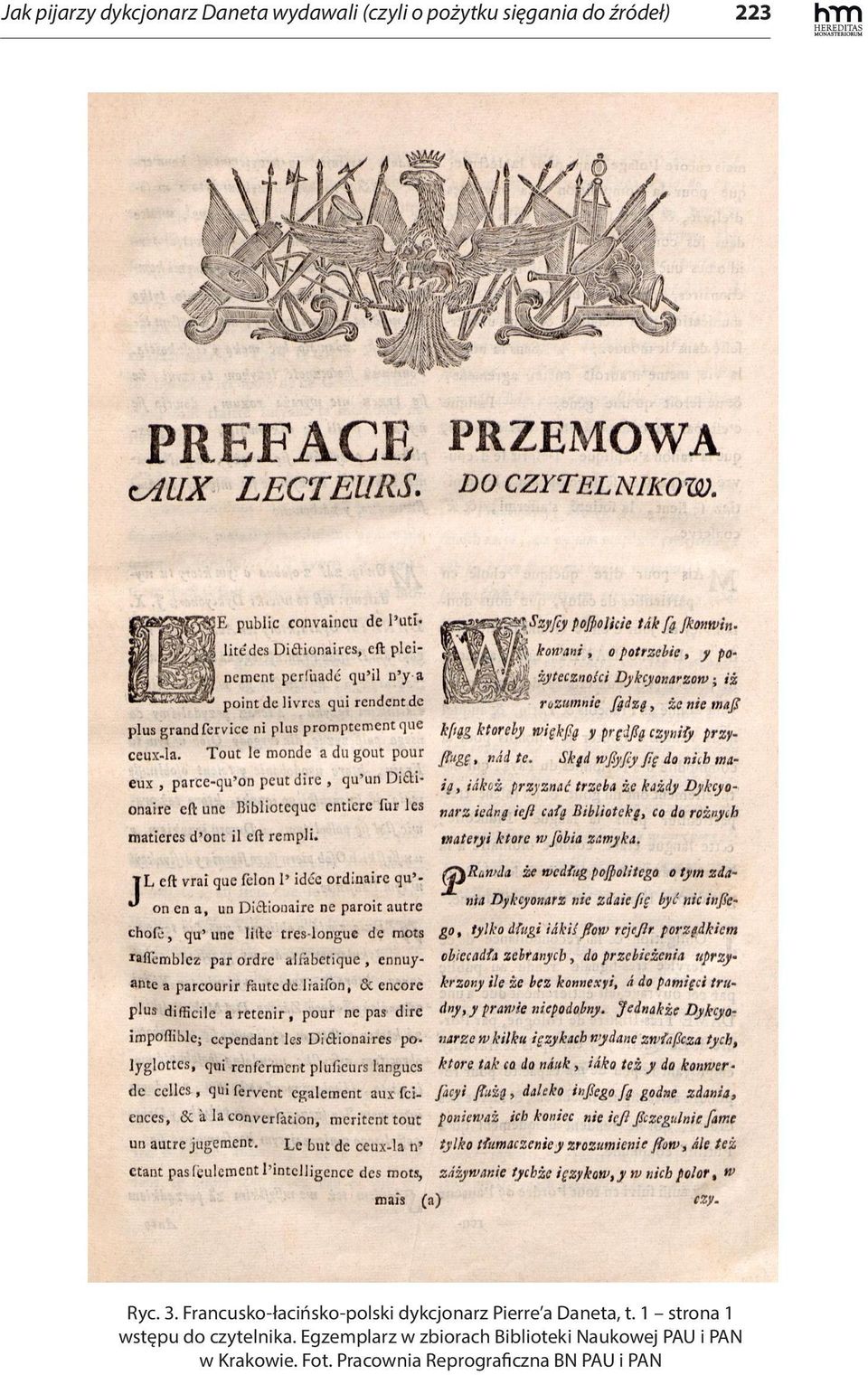 Francusko-łacińsko-polski dykcjonarz Pierre a Daneta, t.