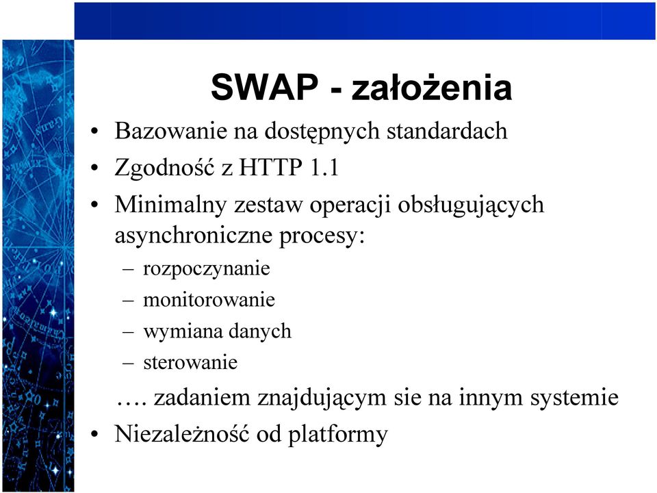 1 Minimalny zestaw operacji obsługujących asynchroniczne