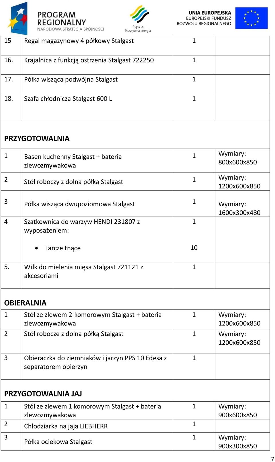 dwupoziomowa Stalgast Wymiary: 600x00x480 4 Szatkownica do warzyw HENDI 2807 z wyposażeniem: Tarcze tnące 5.