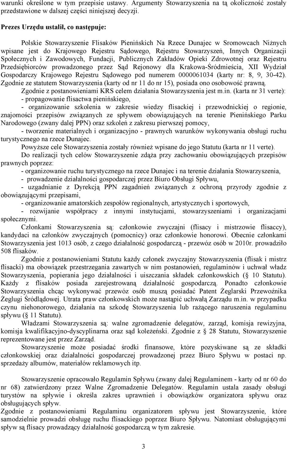 Organizacji Społecznych i Zawodowych, Fundacji, Publicznych Zakładów Opieki Zdrowotnej oraz Rejestru Przedsiębiorców prowadzonego przez Sąd Rejonowy dla Krakowa-Śródmieścia, XII Wydział Gospodarczy