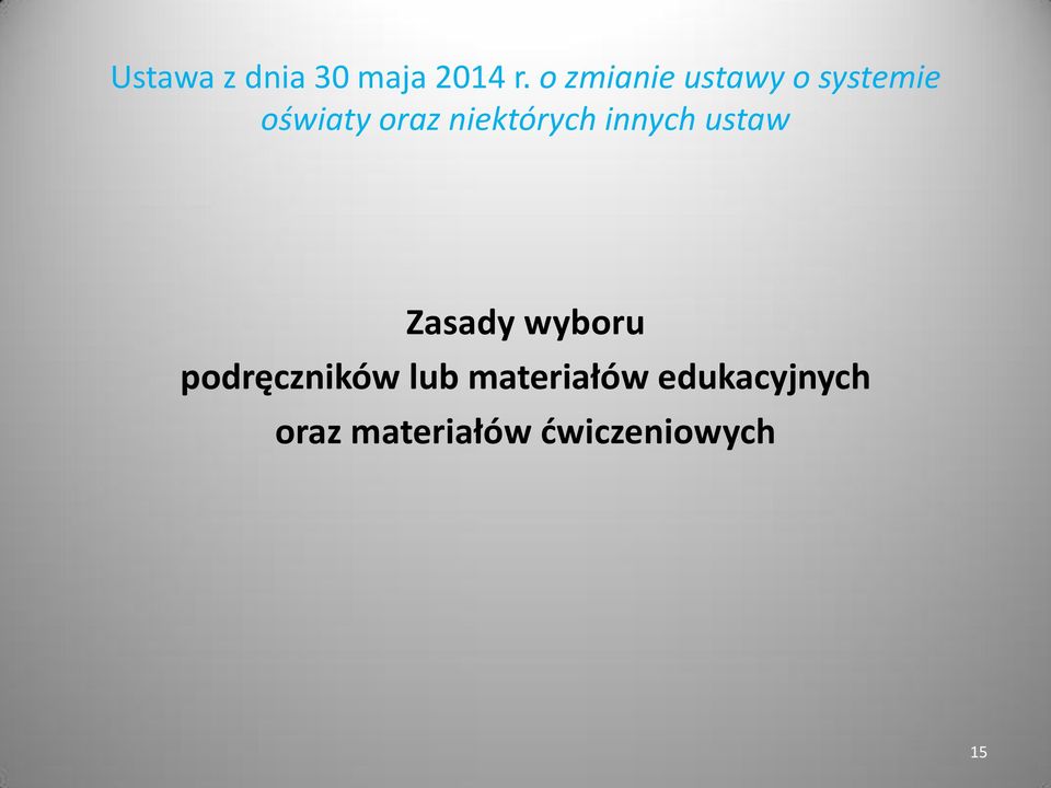 materiałów