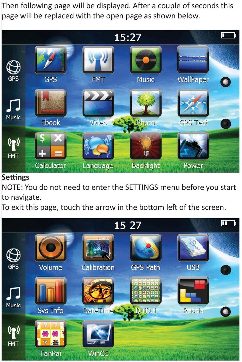 page as shown below.
