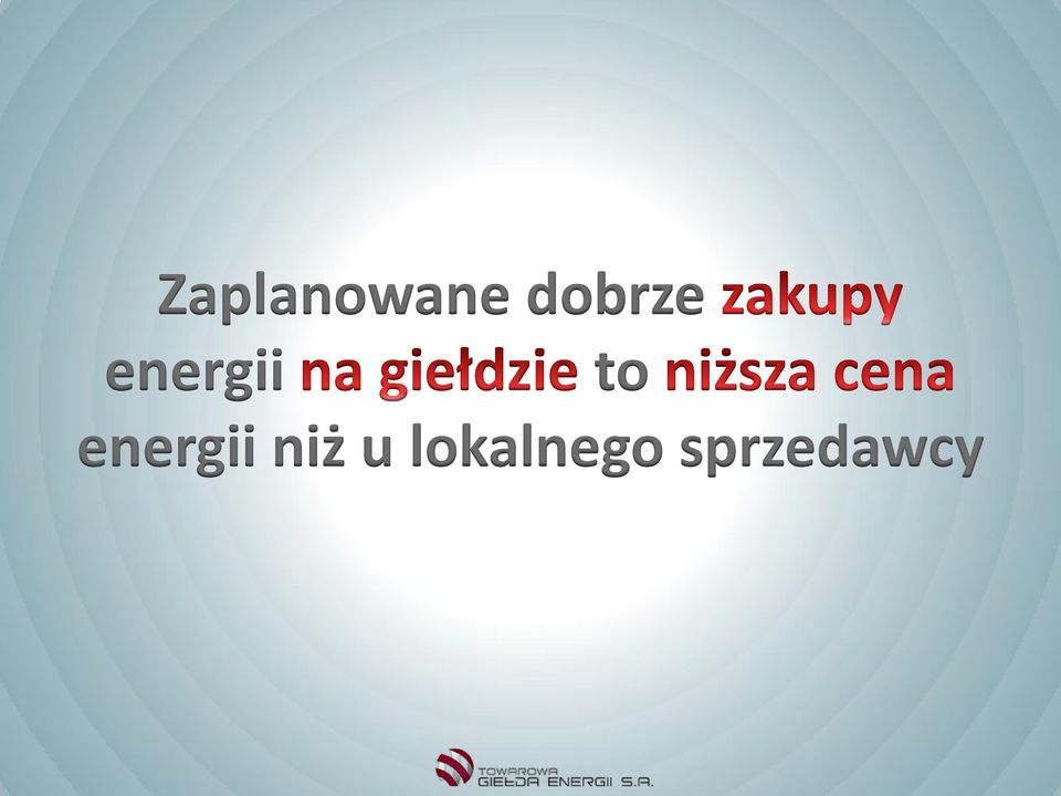 to energii niż