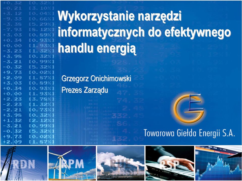 efektywnego handlu energią