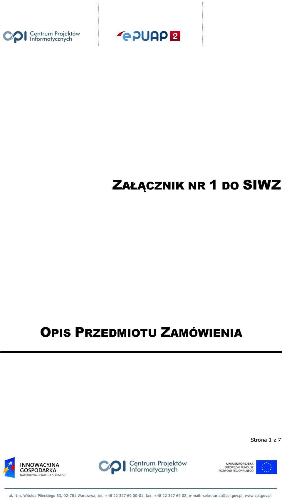 PRZEDMIOTU