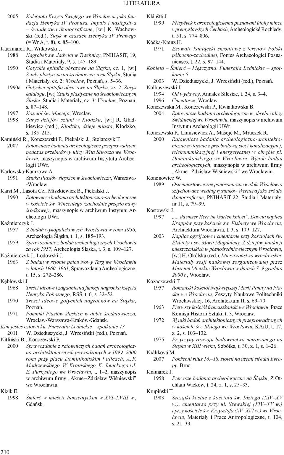 1, [w:] Sztuki plastyczne na średniowiecznym Śląsku, Studia i Materiały, cz. 2: Wrocław, Poznań, s. 5 36. 1990a Gotyckie epitafia obrazowe na Śląsku, cz.
