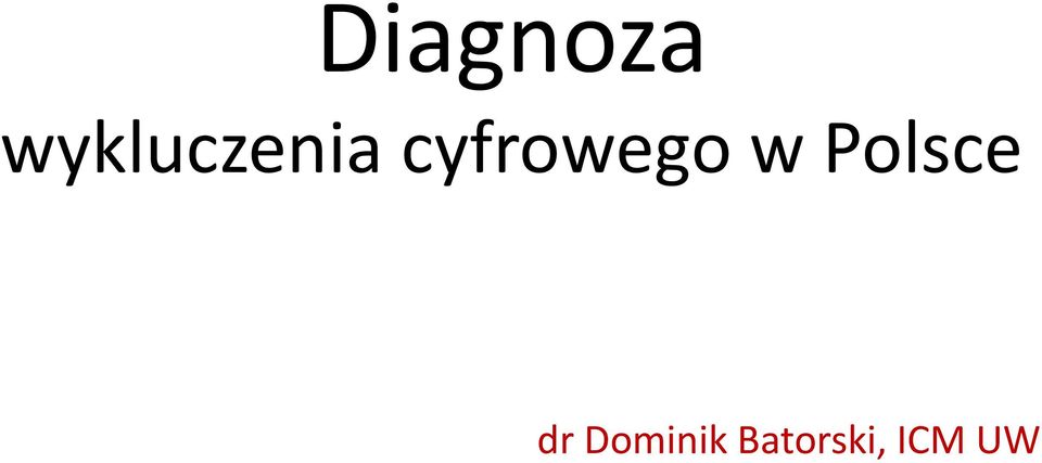 cyfrowego w