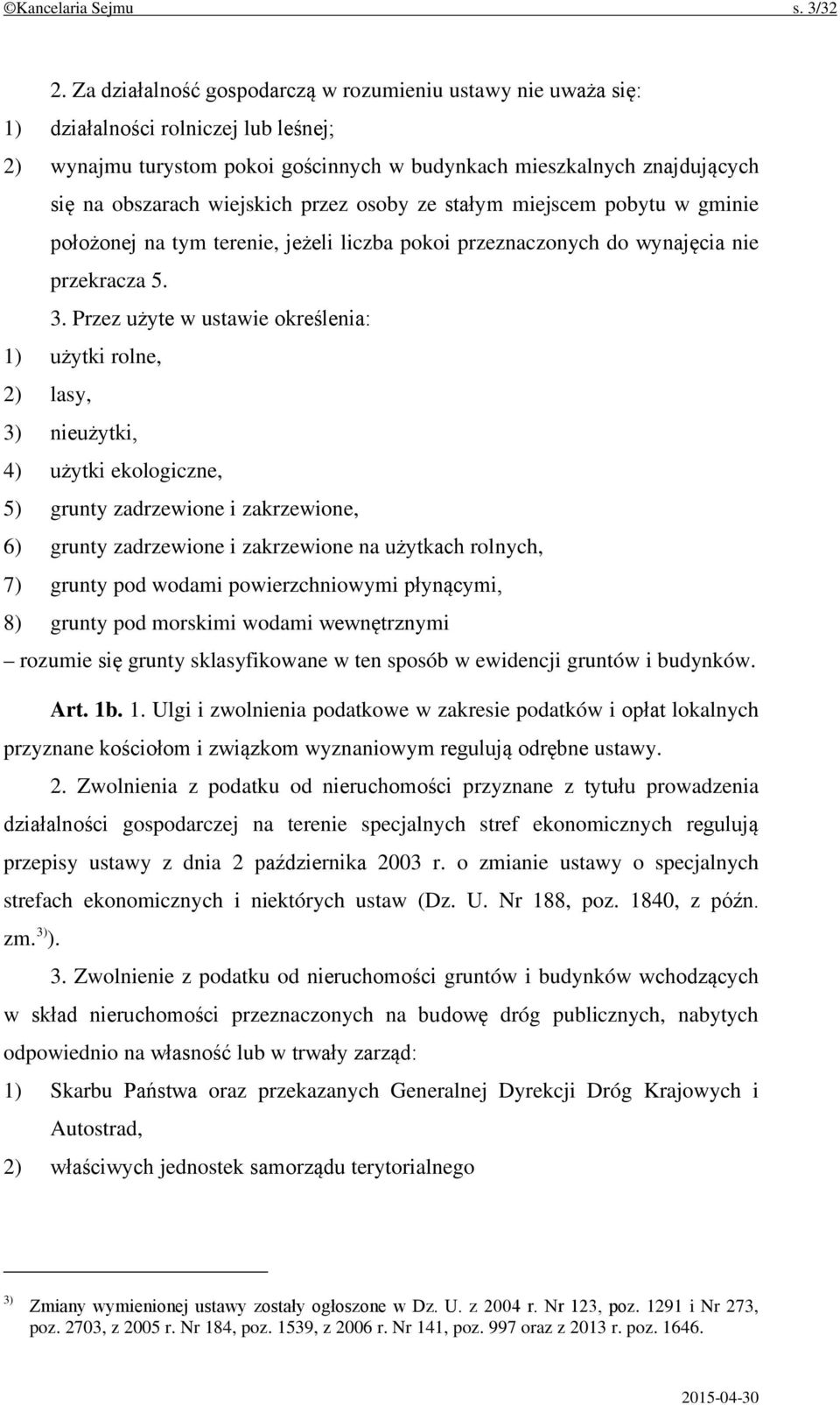 wiejskich przez osoby ze stałym miejscem pobytu w gminie położonej na tym terenie, jeżeli liczba pokoi przeznaczonych do wynajęcia nie przekracza 5. 3.