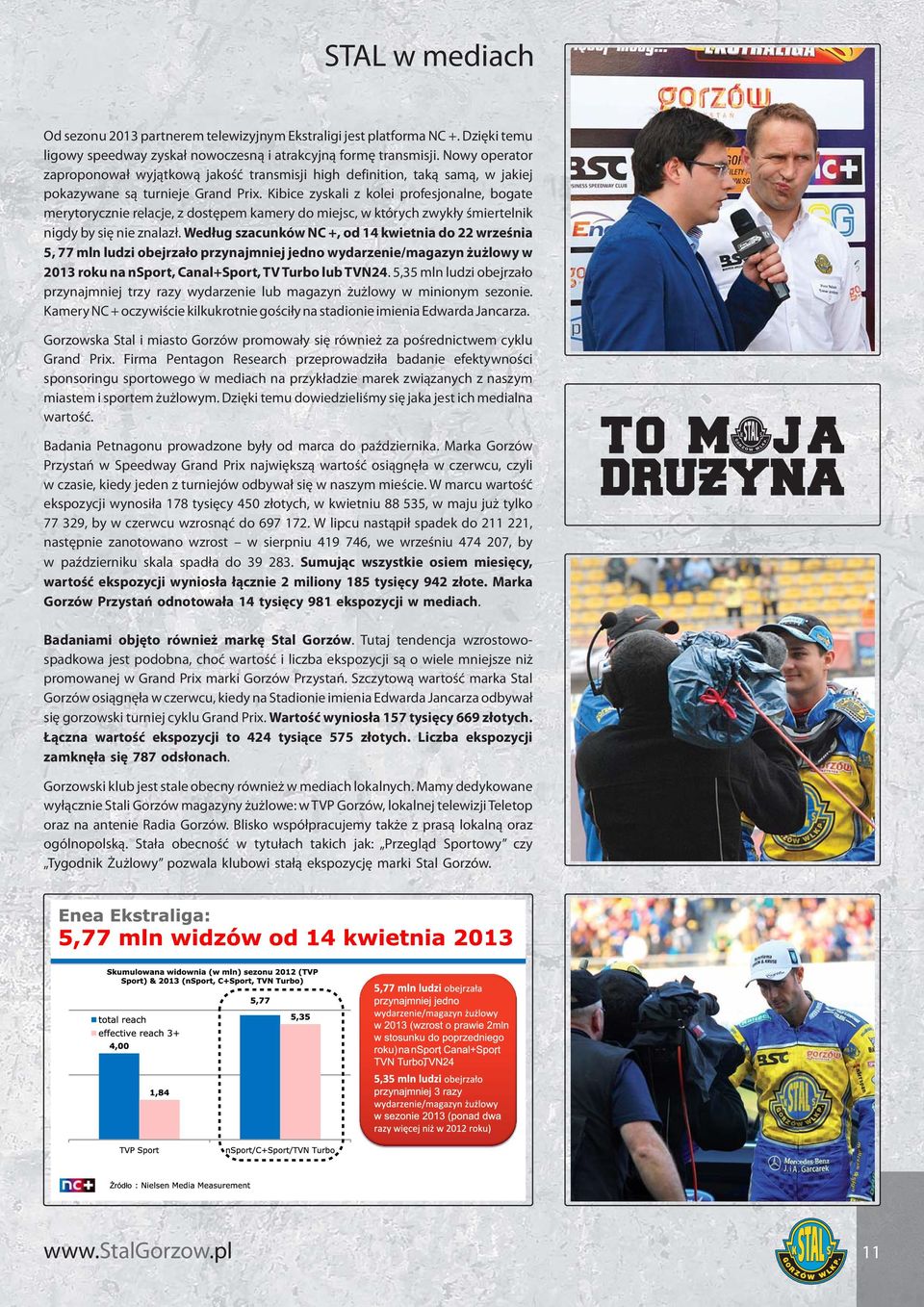Kibice zyskali z kolei profesjonalne, bogate merytorycznie relacje, z dostępem kamery do miejsc, w których zwykły śmiertelnik nigdy by się nie znalazł.