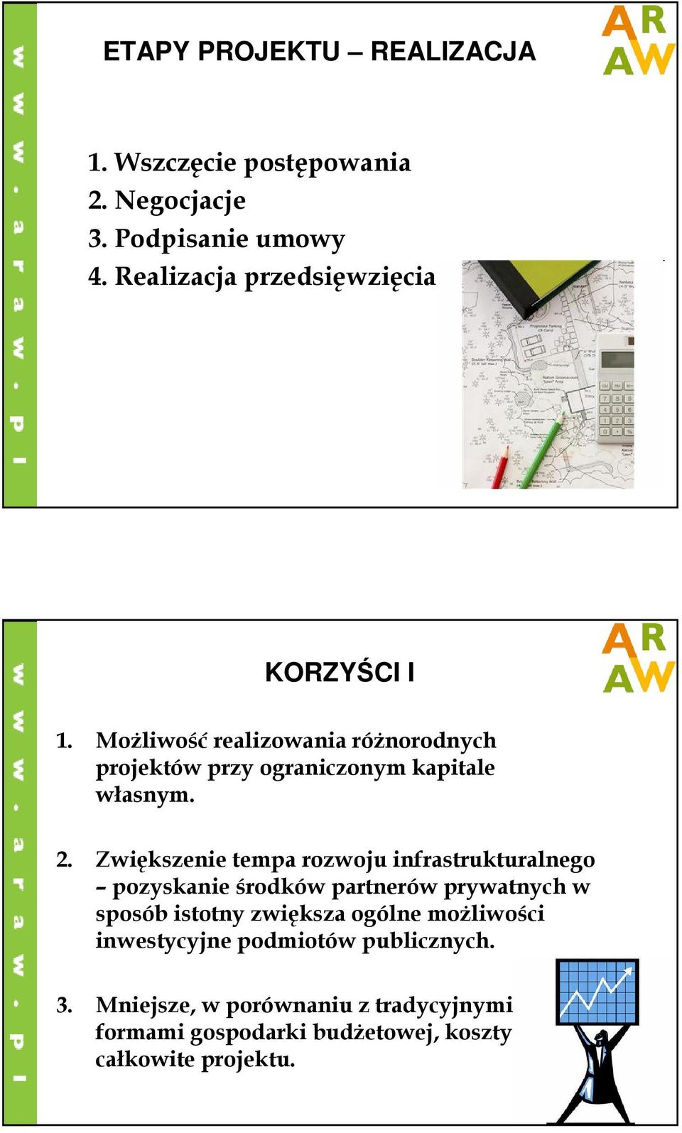 MoŜliwość realizowania róŝnorodnych projektów przy ograniczonym kapitale własnym. 2.
