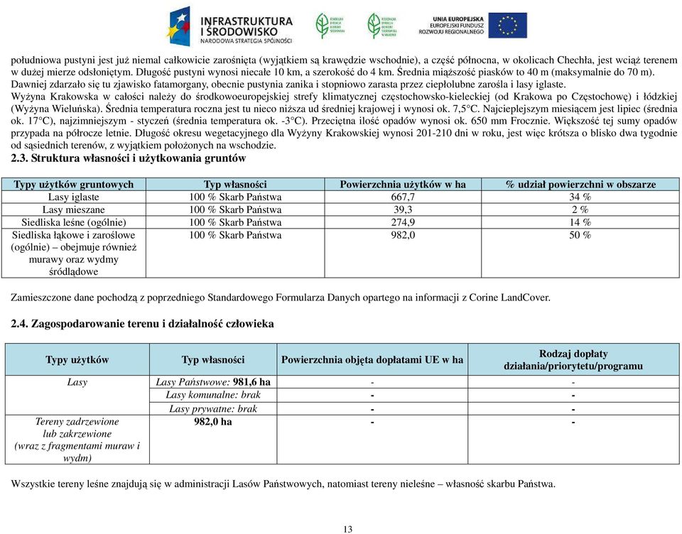 Dawniej zdarzało się tu zjawisko fatamorgany, obecnie pustynia zanika i stopniowo zarasta przez ciepłolubne zarośla i lasy iglaste.