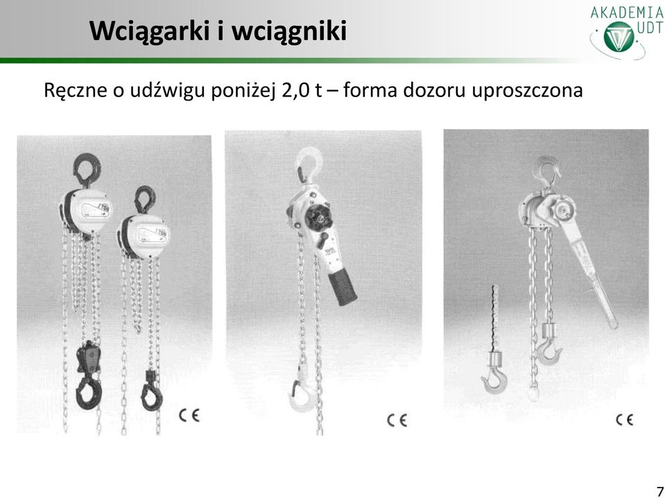 udźwigu poniżej 2,0