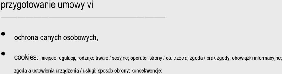 / os. trzecia; zgoda / brak zgody; obowiązki informacyjne;