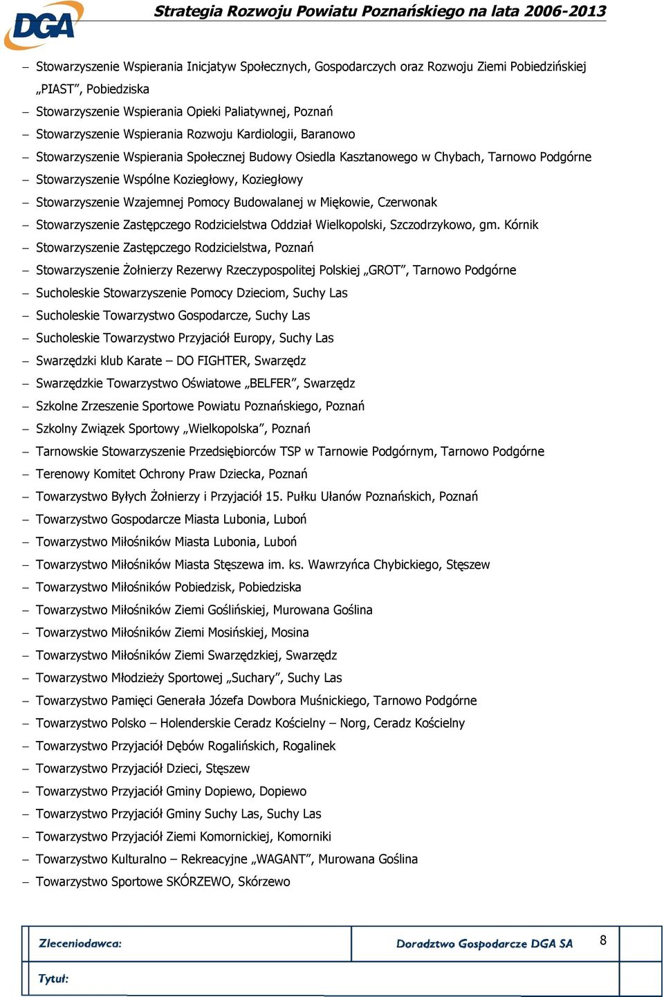 Pomocy Budowalanej w Miękowie, Czerwonak Stowarzyszenie Zastępczego Rodzicielstwa Oddział Wielkopolski, Szczodrzykowo, gm.