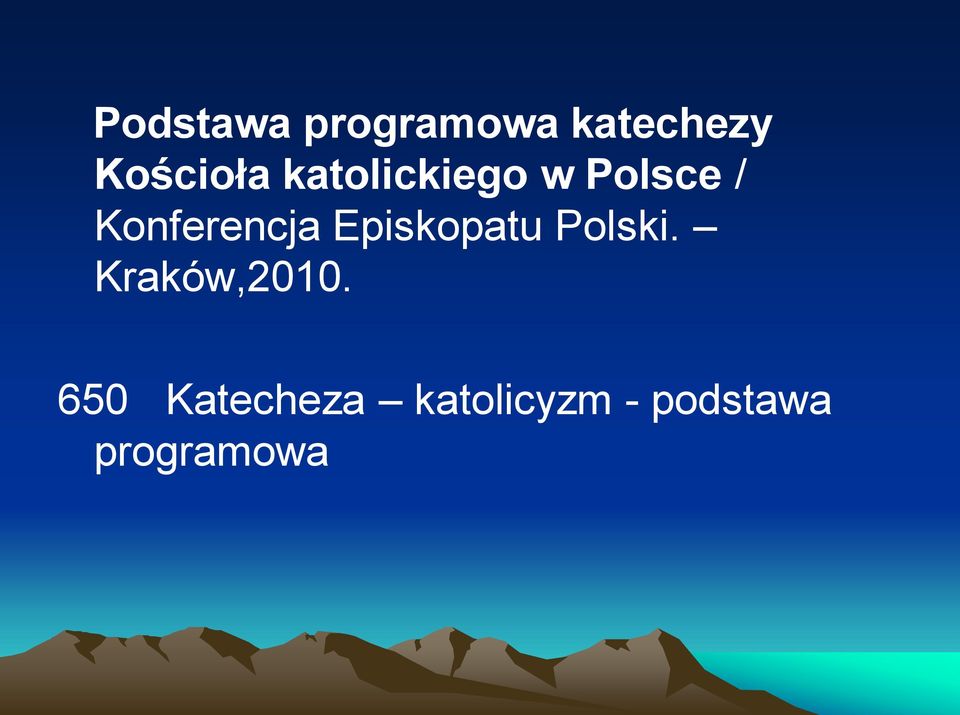 Episkopatu Polski. Kraków,2010.
